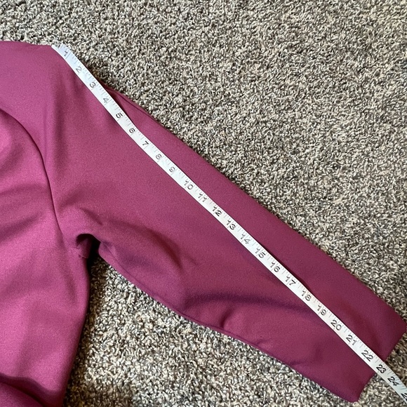 Chad Steven’s Blazer Skirt Set  Pink Pearl Trimmed Swing Blazer Size 12 - Picture 12 of 14